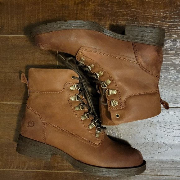 NEW Born Codi Boots Womens 6 Lace Up Brown Leather Waterproof Retail $160 - Picture 5 of 8